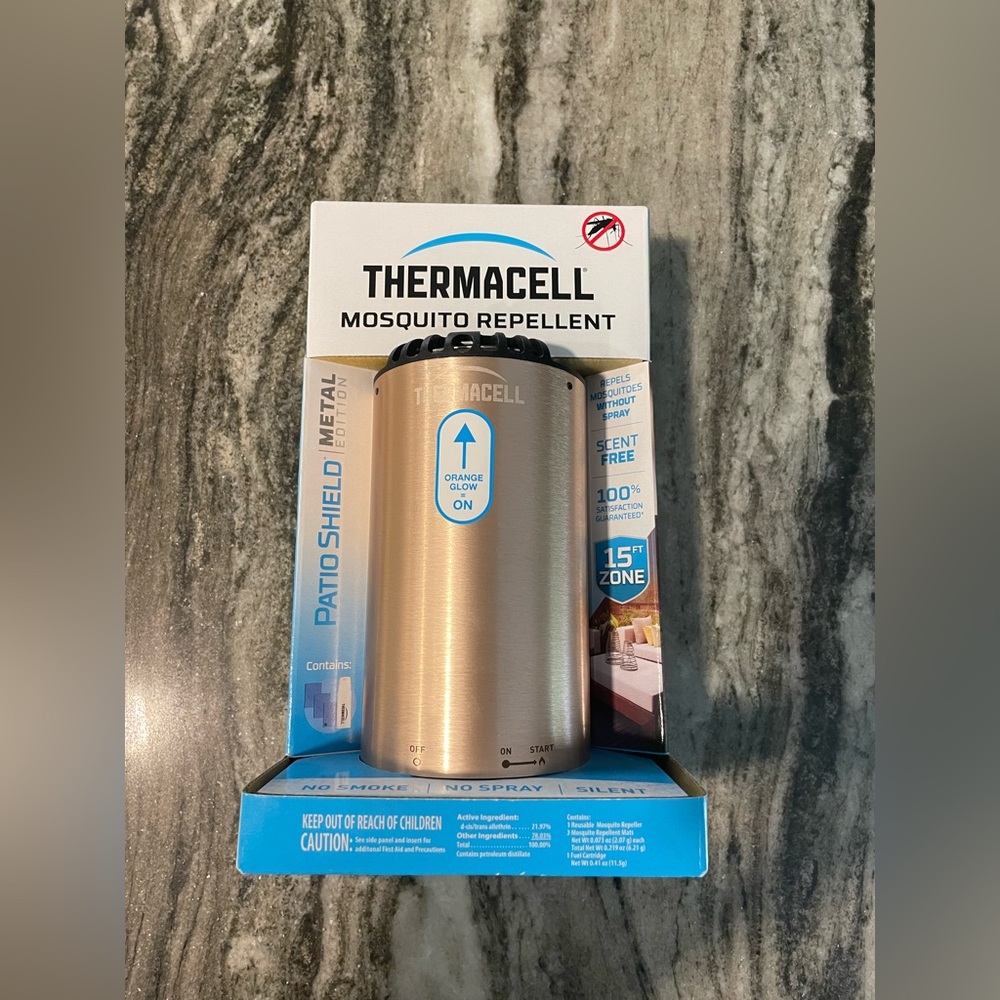 Thermacell Metal Edition Patio Shield Mosquito Repeller